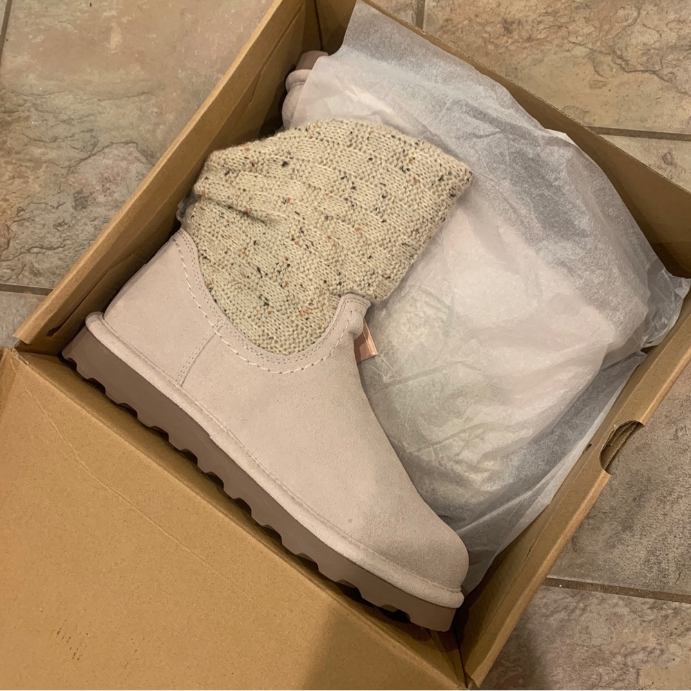 BEARPAW Womens Virginia Boots, BRNOVERFLW, Size 10.0